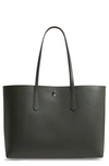 Kate Spade Large Molly Leather Tote In Deep Evergreen
