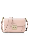 Michael Michael Kors Sloan Editor Large Leather Shoulder Bag In Soft Pink/gold