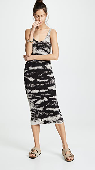 enza costa black dress