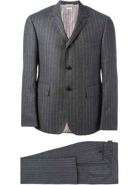 Thom Browne Pinstriped Business Suit | ModeSens