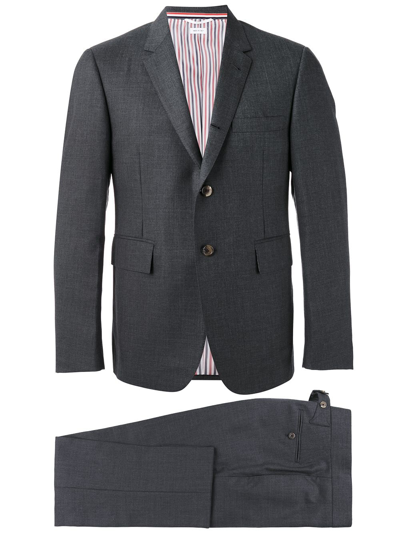 Thom Browne Super 120s Twill Two-piece Suit In Grey