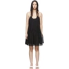 Isabel Marant Étoile Amelie Lace-trimmed Gathered Cotton Slip Dress In Black