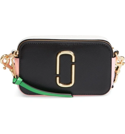 Marc Jacobs Snapshot Crossbody Bag - Black In Black/red/gold