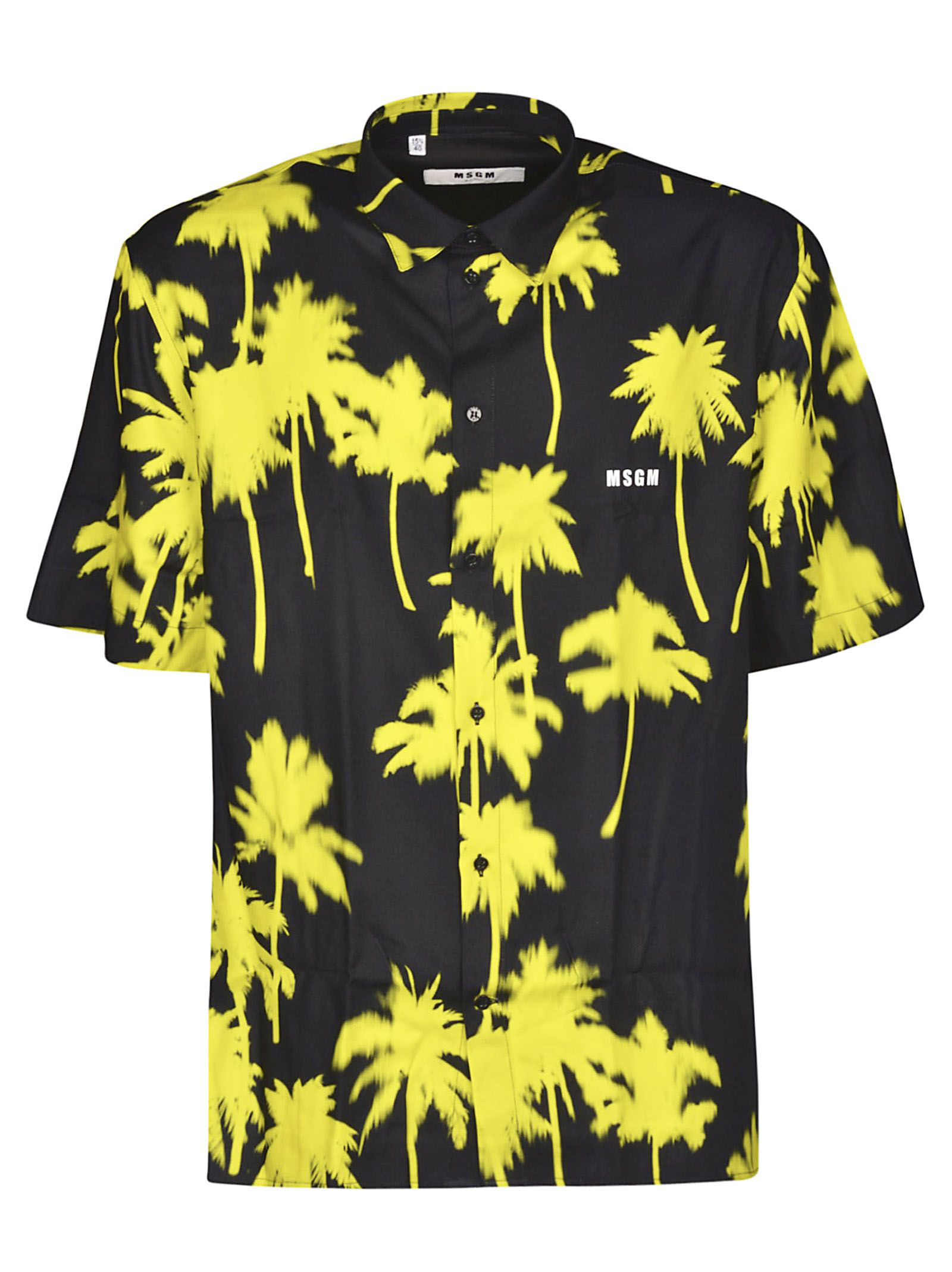 Msgm Hawaiian Shirt In Multicolor Modesens
