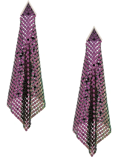 Christopher Kane Chainmail Earrings In Metallic