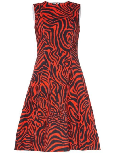 Calvin Klein 205w39nyc Sleeveless Printed Midi-dress In Red