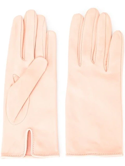 Walk Of Shame Handschuhe Mit Logo-print In Pink