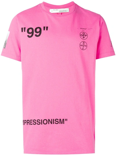 Off-white 99 Print T-shirt - Pink In Pink