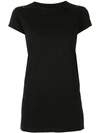 Rick Owens Short-sleeve Fitted T-shirt In Black