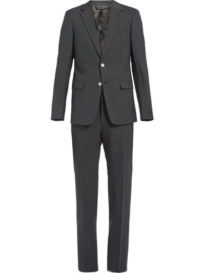 Prada Classic Two-piece Suit In F0480 Slate Gray