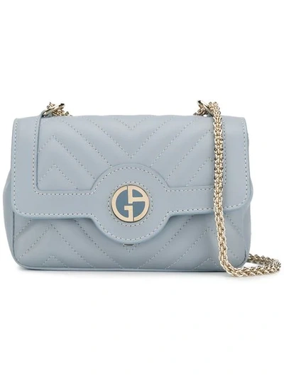 Giorgio Armani Mini Shoulder Bag In Blue