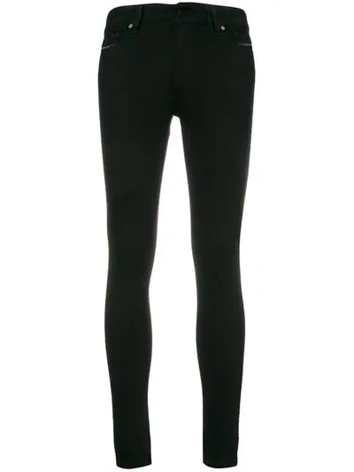 Diesel Low Rise Skinny Jeans In Black