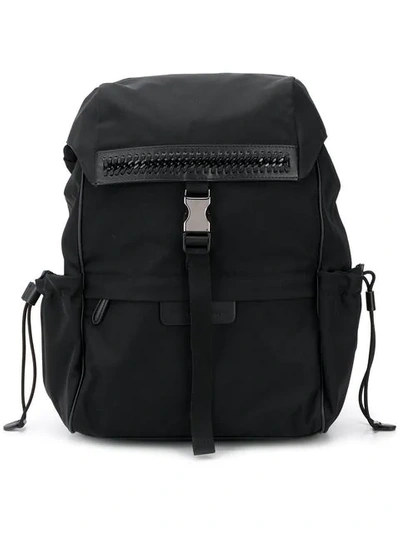 Stella Mccartney Logo Backpack In Black