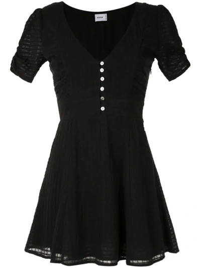 Suboo Deep V Neck Mini Dress In Black