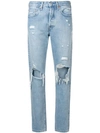 Levi's Classic Ripped Jeans In Blue