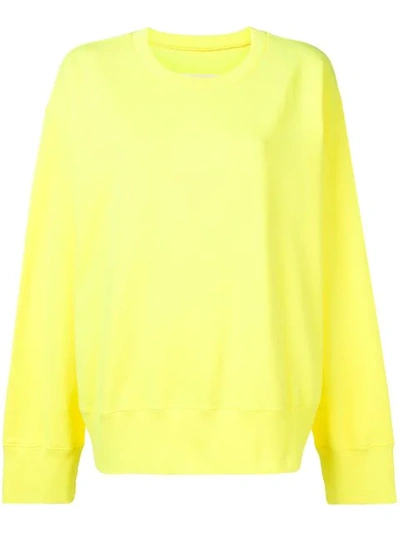Mm6 Maison Margiela Constructed Sweater In Yellow