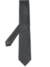 Tom Ford Herringbone Tie - Black