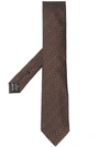 Tom Ford Herringbone Tie In Brown