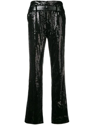 Rta Sequinned Trousers In Black