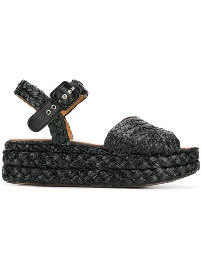 Clergerie Aude Woven Sandals In Black