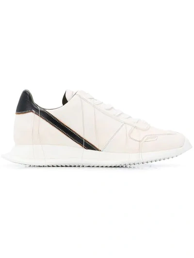 Rick Owens Lace-up Sneakers In Neutrals