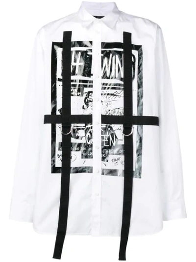 Dsquared2 Bondage Detail Shirt In White