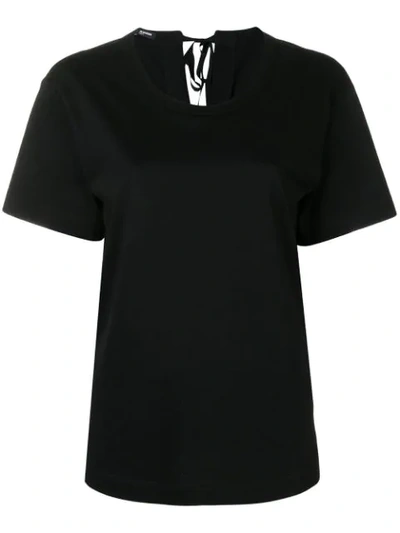 Jil Sander Round Neck T-shirt In Black