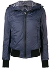 Canada Goose Hooded Puffer Jacket In Blue