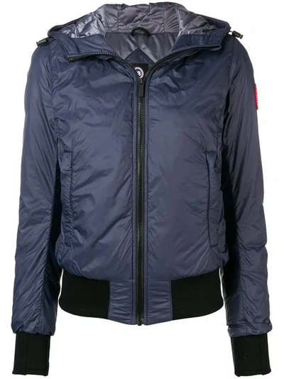 Canada Goose Hooded Puffer Jacket In Blue