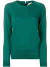 N°21 Long-sleeve Fitted Sweater In Green