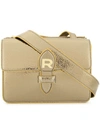 Rochas Printed Logo Crossbody Bag In Gold