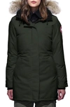 Canada Goose Victoria Down Parka With Genuine Coyote Fur Trim In Volcano