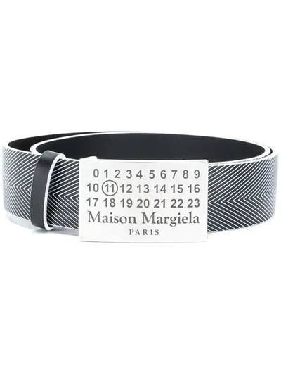 Maison Margiela Gürtel Mit Logo - Schwarz In Black | ModeSens