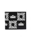Dolce & Gabbana Dolce And Gabbana Black Logo Crown Wallet