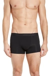 Hanro Stretch Cotton Essentials Boxer Briefs In Black