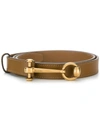 Gucci Horsebit Detail Belt - Brown