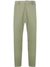 Prada Technical Fabric Trousers In Green