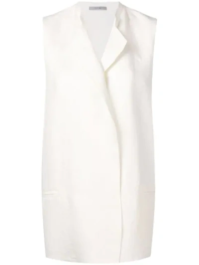 Dušan Tailored Oversized Waistcoat In White