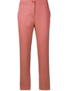 Etro Micro-pattern Trousers - Pink