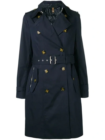 Mackage Padded Trench Coat In Blue