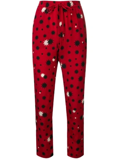 Red Valentino Printed Slim In Red