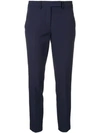 Blanca Cropped Tailored Trousers In Blue
