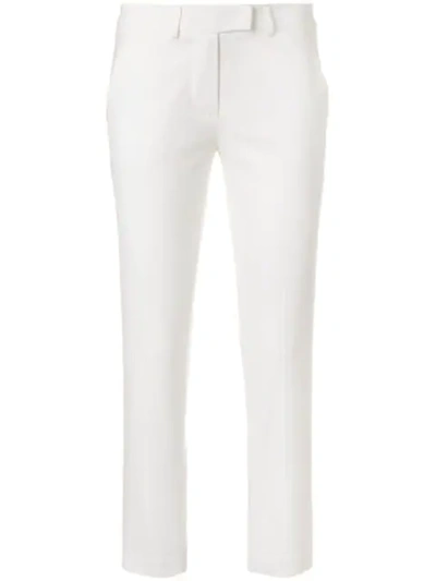 Blanca Cropped Tailored Trousers In White