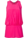 Aspesi Gathered Racer Back Vest In Pink