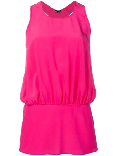 Aspesi Gathered Racer Back Vest In Pink