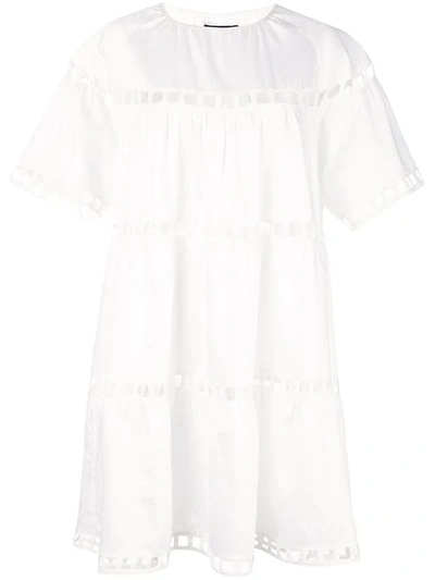 Cynthia Rowley Postcard Eyelet Dress In White