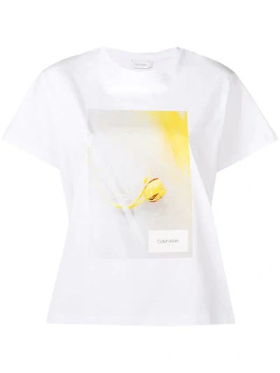Calvin Klein Printed T-shirt In White