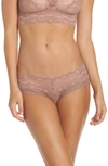 B.tempt'd By Wacoal 'lace Kiss' Hipster Briefs In Antler