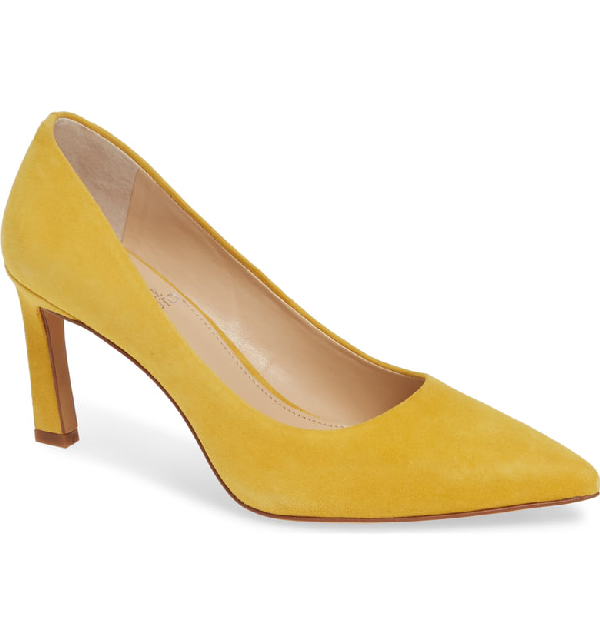 Vince Camuto Retsie Pump In Dandelion Suede | ModeSens