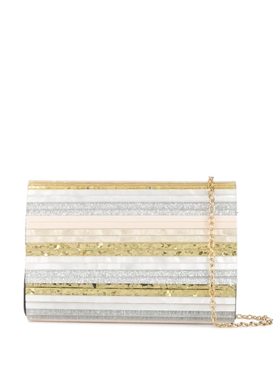 Kurt Geiger Party Envelope Clutch In Multicolor Pvc In Neutrals
